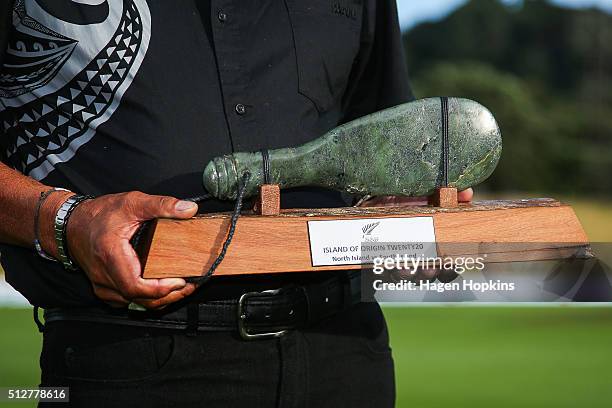 General view of the Island of Origin Mere during the Island of Origin Twenty20 at Basin Reserve on February 28, 2016 in Wellington, New Zealand.