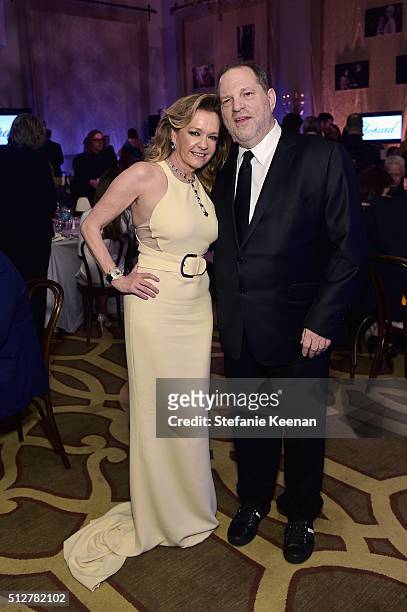 Chopard Co-President & Artistic Director Caroline Scheufele and Co-Chairman, The Weinstein Company Harvey Weinstein attend The Weinstein Company's...