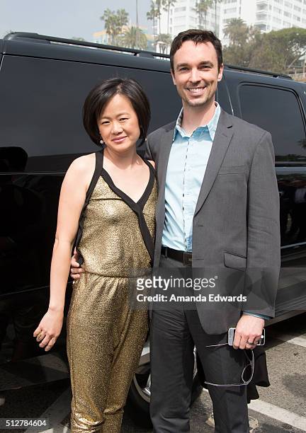 Producer Rosa Tran and visual effects producer Derek Smith attend the 2016 Film Independent Spirit Awards on February 27, 2016 in Santa Monica,...