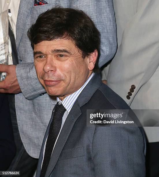 Journalist Michael Rezendes attends 2016 Film Independent Spirit Awards Press Room on February 27, 2016 in Santa Monica, California.