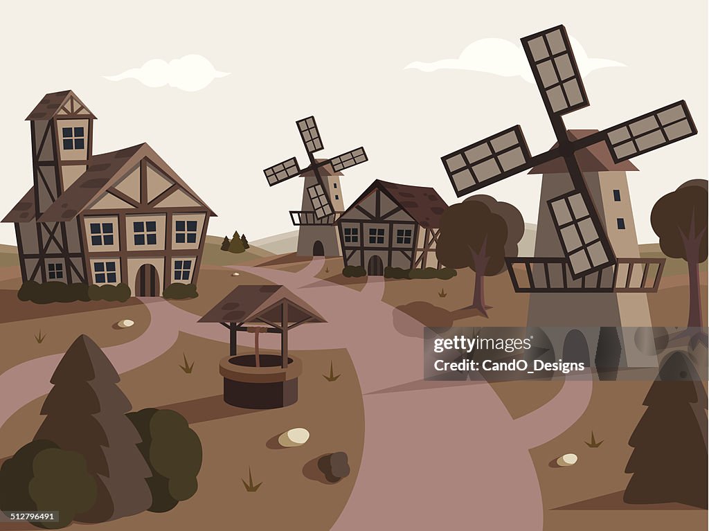 Medieval Village High-Res Vector Graphic - Getty Images