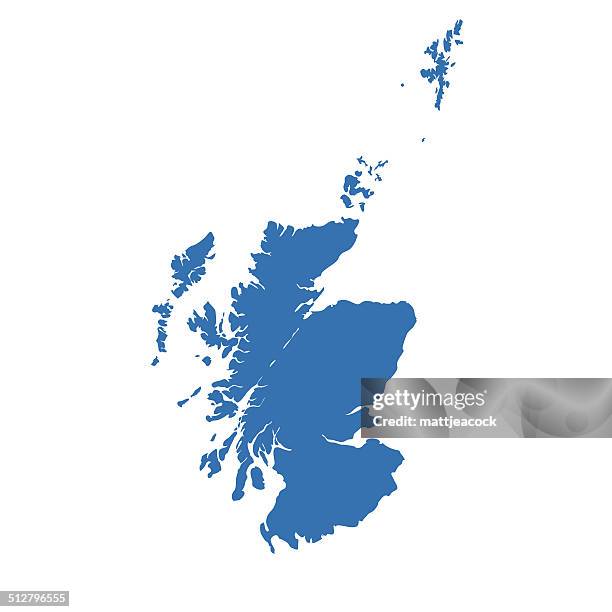 scotland map - alba stock illustrations