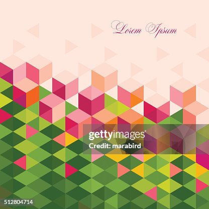 Abstract Springtime Flowers Low poly designs Abstract Springtime Flowers Low poly designs