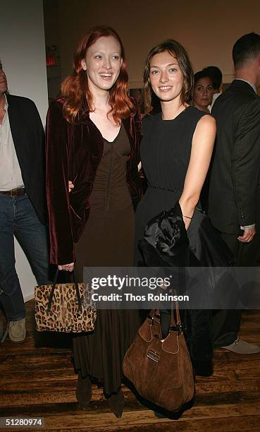 Models Karen Elson and Kate Elson attend the Ann Taylor 50th Anniversary Celebration With Vogue during the Olympus Fashion Week Spring 2005 September...