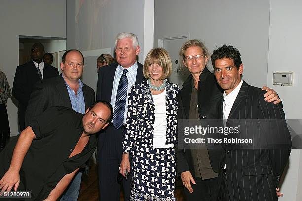 Pat Spainhour, President and CEO of Ann Taylor, Vogue Magazine editor-in-chief Anna Wintour, photographer Annie Leibovitz and John Kaplan, CEO of...