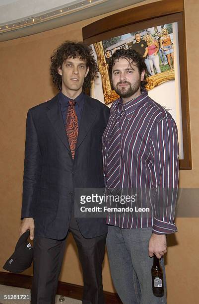 Family Bonds director Steve Cantor and Executive Producer Daniel Laikind attend the premiere of the HBO show Family Bonds on September 9, 2004 in New...