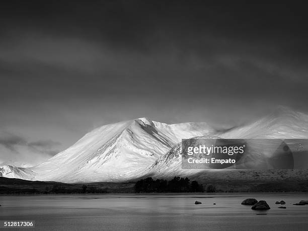 black mount winter. - scotland snow stock pictures, royalty-free photos & images