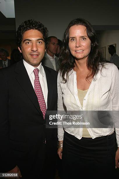 John Kaplan, CEO of Ford Models and Katie Ford attend the Ann Taylor 50th Anniversary Celebration With Vogue during the Olympus Fashion Week Spring...