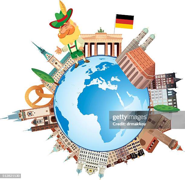 germany travels - rostock stock illustrations