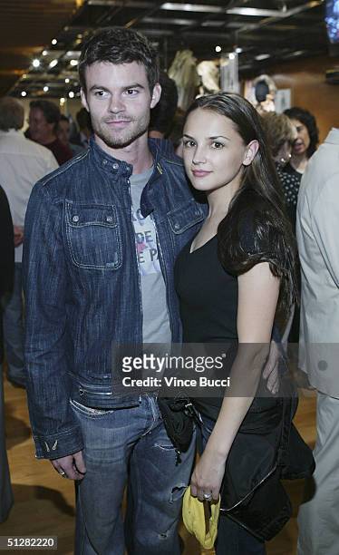 Actor Daniel Gillies and actress Rachael Leigh Cook attend the exhibition "50 Designers/50 Costumes: Concepts To Character" at the Academy of Motion...