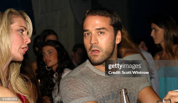 Actor Jeremy Piven poses at the Maxim Magazine's Music Issue Party during Olympus Fashion Week Spring 2005 on September 9, 2004 at Crobar, in New...