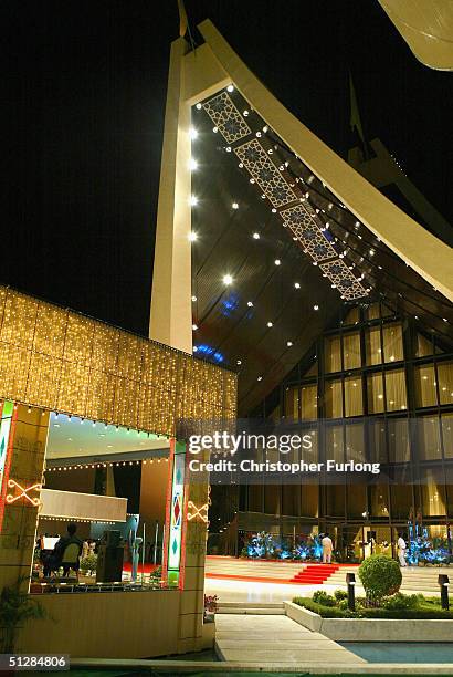 The Sultans Place illuminated for the Persantapan Pengantin Diraja following the wedding of His Royal Highness Crown Prince Al-Muhtadee Billah...