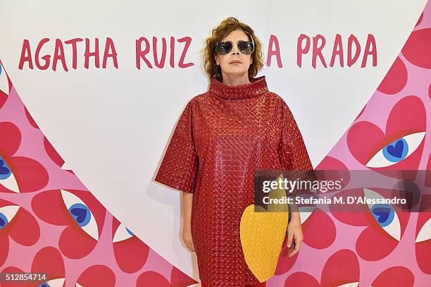 Agatha Ruiz de la Prada attends MIDO 2016, the Milano Eyewear Show, during Milan Fashion Week FW16 on February 27, 2016 in Milan, Italy.