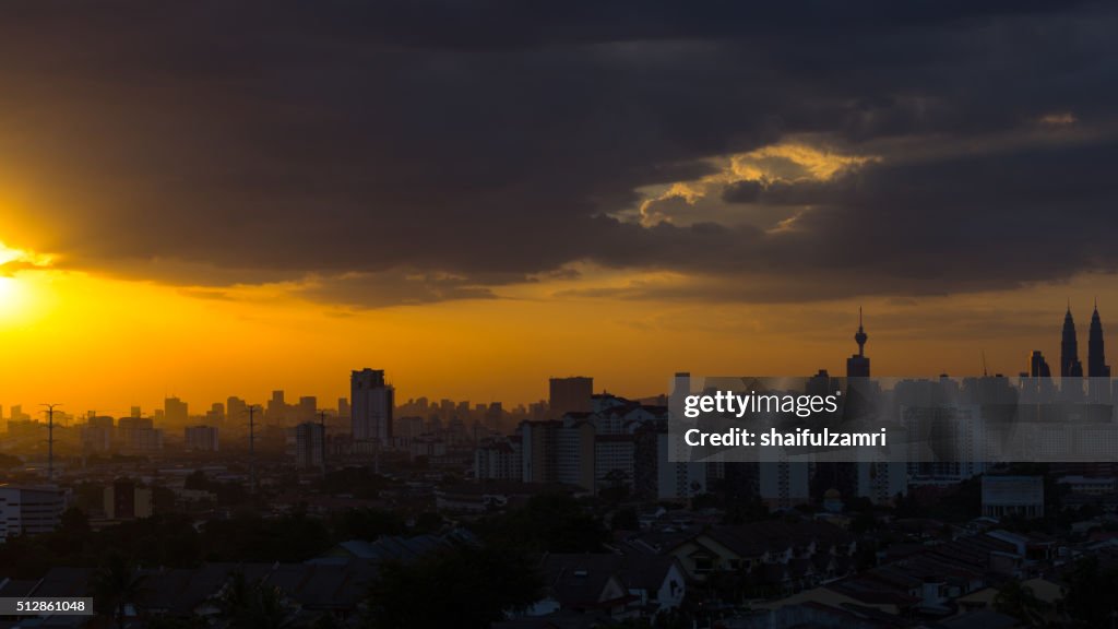 Sunset in Kuala Lumpur