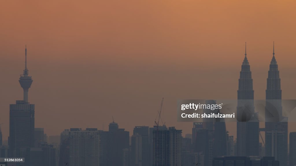 Sunset in Kuala Lumpur