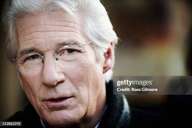 Richard Gere attends the UK premiere of Time Out Of Mind at The Glasgow Film Festival on February 28, 2016 in Glasgow, Scotland.