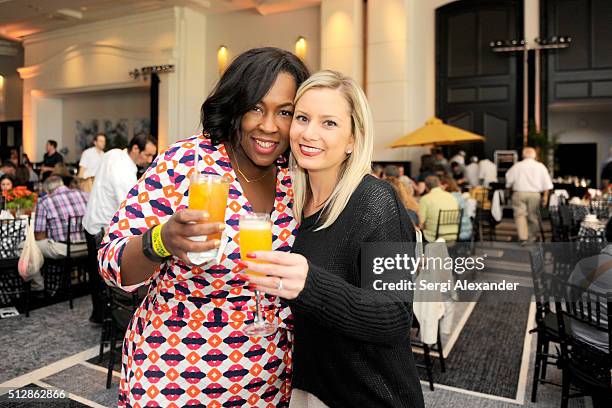 Guests enjoy cocktails at the Southern Kitchen Brunch Hosted By Trisha Yearwood - Part of The NYT Cooking Series during 2016 Food Network & Cooking...