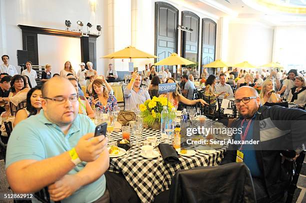 Guests attend the Southern Kitchen Brunch Hosted By Trisha Yearwood - Part of The NYT Cooking Series during 2016 Food Network & Cooking Channel South...