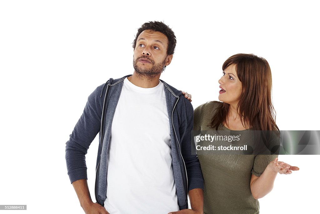 Interracial couple having relationship difficulties