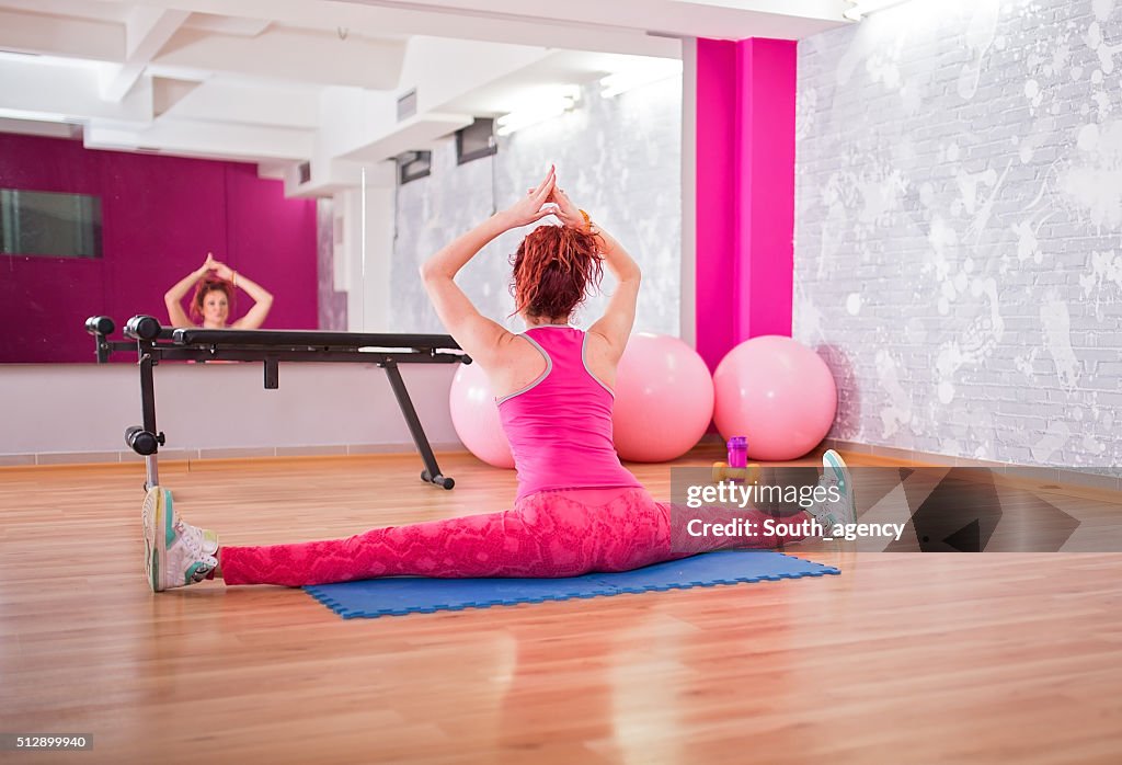 Yoga at the gym