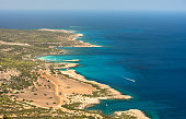 View of a Blue Lagoon ,Polis city, Akamas,  Cyprus