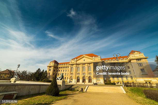 building of the university debrecen, hungary - large auditorium stock pictures, royalty-free photos & images