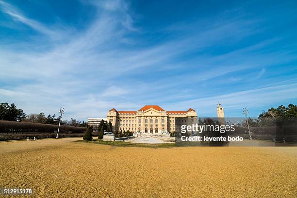 building of the university debrecen, hungary - regina saskatchewan stock pictures, royalty-free photos & images