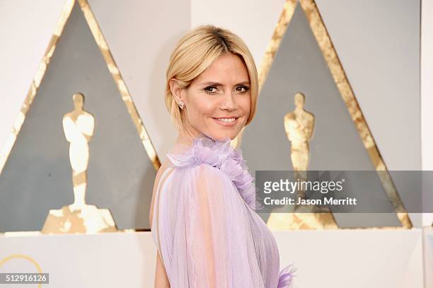 Model Heidi Klum attends the 88th Annual Academy Awards at Hollywood & Highland Center on February 28, 2016 in Hollywood, California.