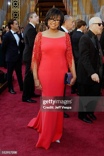 President Cheryl Boone Isaacs attends the 88th Annual Academy Awards at Hollywood & Highland Center on February 28, 2016 in Hollywood, California.