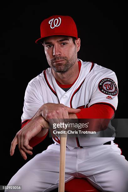 Scott Sizemore of the Washington Nationals poses for a portrait at Spring Training photo day at Space Coast Stadium on February 28, 2016 in Viera,...