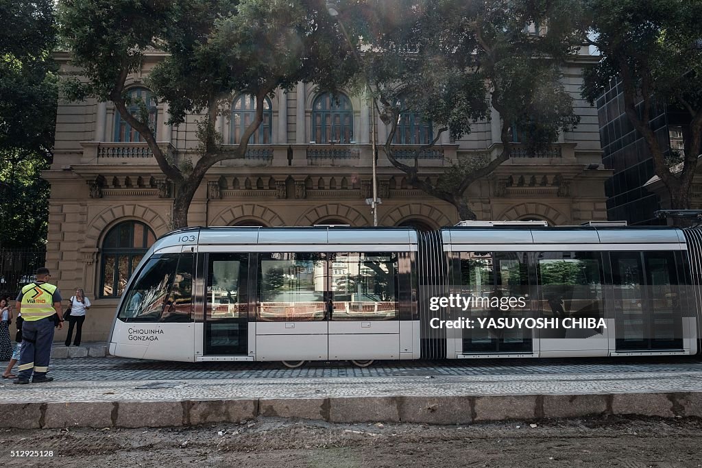 Vlt Rio VLT Carioca during the running test in Rio de Janeiro, Brazil, on ...
