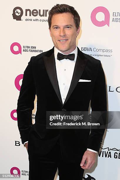 Actor Michael Doyle attends the 24th Annual Elton John AIDS Foundation's Oscar Viewing Party on February 28, 2016 in West Hollywood, California.