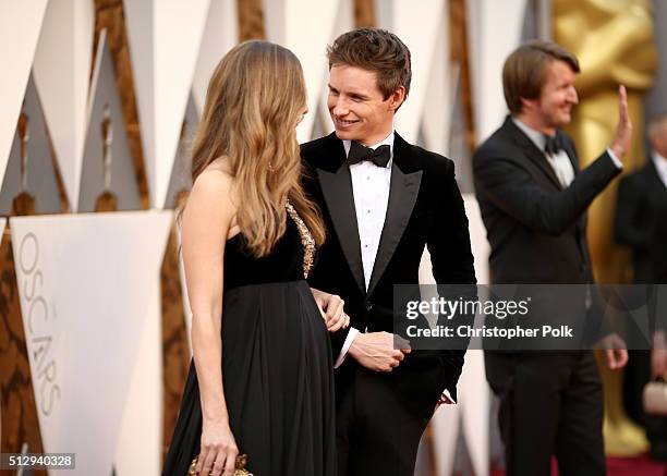 Hannah Redmayne and actor Eddie Redmayne attend the 88th Annual Academy Awards at Hollywood & Highland Center on February 28, 2016 in Hollywood,...