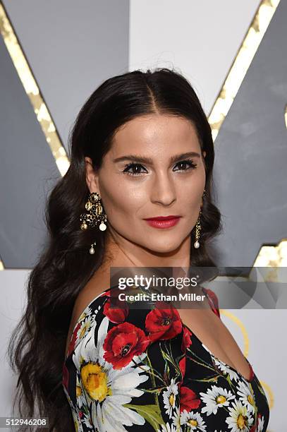 Actress Gianna Simone attends the 88th Annual Academy Awards at Hollywood & Highland Center on February 28, 2016 in Hollywood, California.