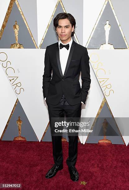 Actor Forrest Goodluck attends the 88th Annual Academy Awards at Hollywood & Highland Center on February 28, 2016 in Hollywood, California.