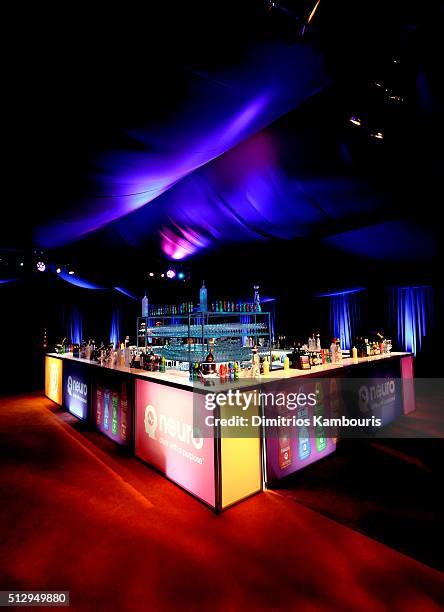 Neuro bardisplay at the 24th Annual Elton John AIDS Foundation's Oscar Viewing Party at The City of West Hollywood Park on February 28, 2016 in West...