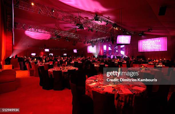 Neuro ballroom at the 24th Annual Elton John AIDS Foundation's Oscar Viewing Party at The City of West Hollywood Park on February 28, 2016 in West...