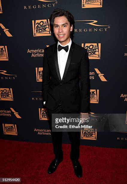 Actor Forrest Goodluck attends the 20th Century Fox Academy Awards after party at Hollywood Athletic Club on February 28, 2016 in Hollywood,...