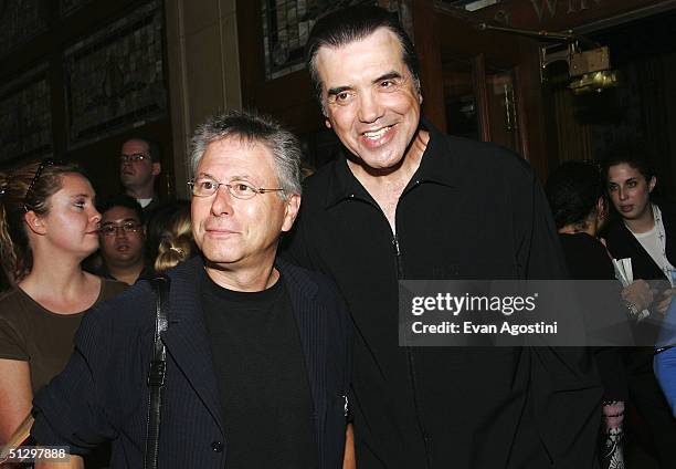 Composer Alan Menken and actor/director Chazz Palminteri attend a special screening of "Noel" at the the Elgin Theatre during the 2004 Toronto...