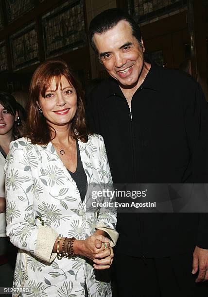 Actress Susan Sarandon and actor/director Chazz Palminteri attend a special screening of "Noel" at the the Elgin Theatre during the 2004 Toronto...