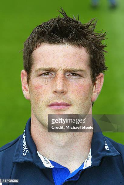 Andy Titterrell pictured during the Sale Sharks squad photocall at Edgeley Park on August 03, 2004 in Stockport, England.