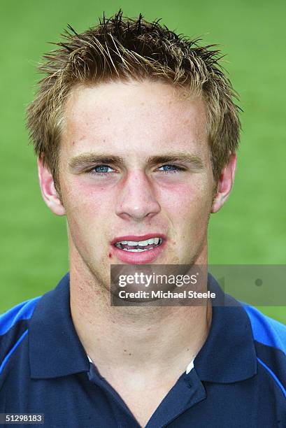 Matt Riley pictured during the Sale Sharks squad photocall at Edgeley Park on August 03, 2004 in Stockport, England.