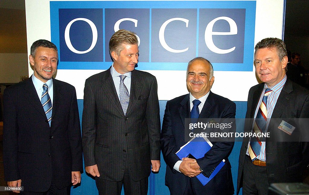 (L-R) OSCE chairman Solomon Passy, Belgi