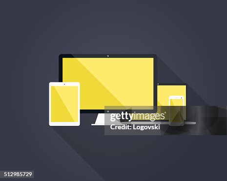 Flat Devices Background Flat Devices Background