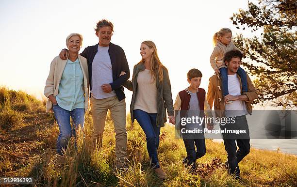 three generations of happiness - multi generation family stockfoto's en -beelden