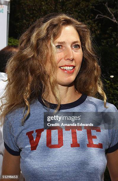 Singer Sophie B. Hawkins attends the W Hollywood Yard Sale Preview Brunch on September 12, 2004 at a private residence in Los Angeles, California....