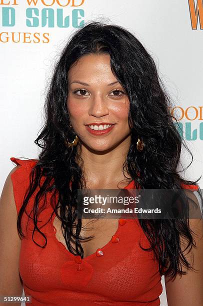 Actress Navi Rawat attends the W Hollywood Yard Sale Preview Brunch on September 12, 2004 at a private residence in Los Angeles, California. The...