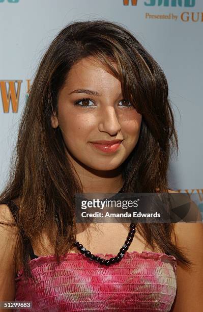 Actress Vanessa Lengies attends the W Hollywood Yard Sale Preview Brunch on September 12, 2004 at a private residence in Los Angeles, California. The...