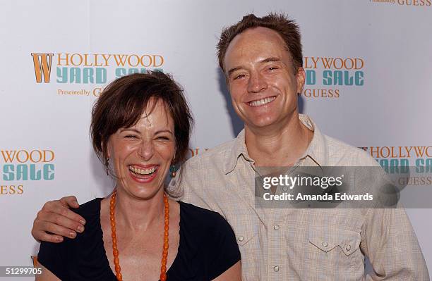 Actors Bradley Whitford and Jane Kaczmarek attend the W Hollywood Yard Sale Preview Brunch on September 12, 2004 at a private residence in Los...