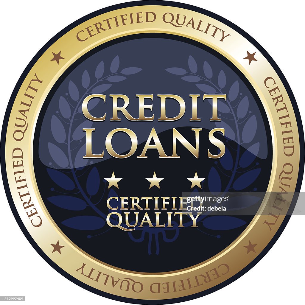 Credit Loans Gold Emblem
